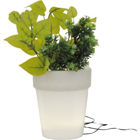 Lampe solaire LED Polux Doniczka blanche 4000K IP44 (1/4)
