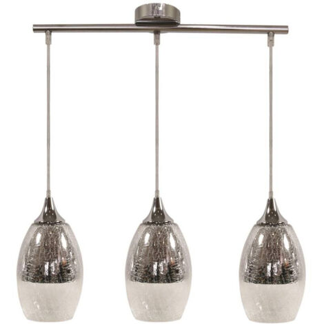 Suspension Candellux Celia 33-51585 verre chrome 3xE27 (1/3)