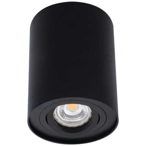 Kanlux – Plafonnier d'extérieur orientable GU10 – Indice de protection IP20 – Compatible ampoules PAR16 jusqu'à 10W – Montage en saillie facile - DLP-50-B
