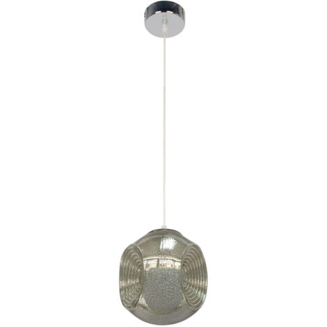 Suspension Candellux Club 31-51219 chrome Ø28cm verre (1/2)