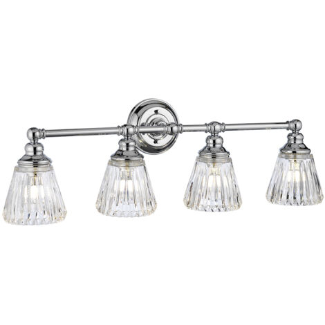 Applique salle de bain chrome Keynes 4xG9 3W Quintiesse (1/5)