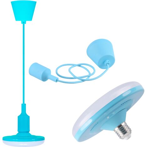 Suspension KIKI bleue E27 avec ampoule LED 10W Polux (1/5)