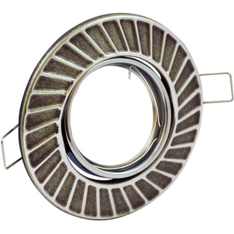 Spot encastré métal argent antique MR16 12V Polux FOBOS (1/4)