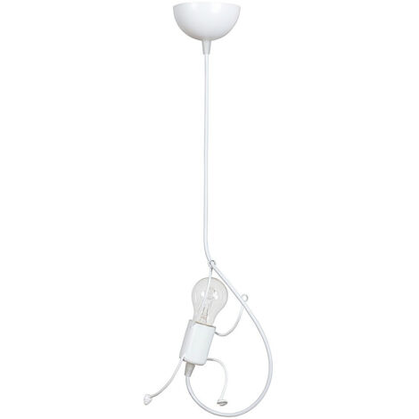Emibig BOBI Plafonnier Suspendu Slim Blanc 1x E27 (1/4)
