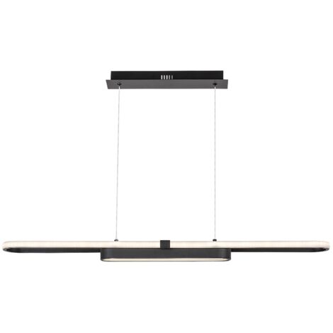 Suspension LED 48W noire Ø100 cm Rabalux Contessa 4000K (1/5)