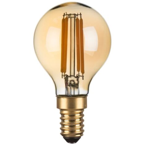 Ampoule LED rétro E14 4W ambrée var. Italux300lm-2200K