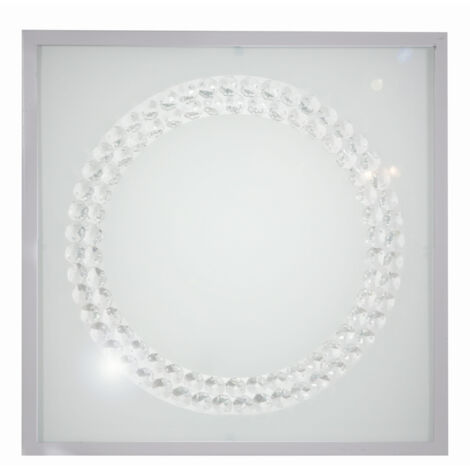 Plafonnier LED Candellux LUX 29cm 16W 4000K argent (1/2)