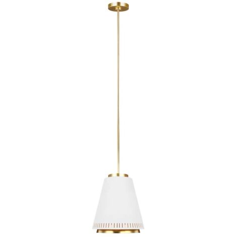 Suspension plafonnier suspension acier blanc mat D 31,8 cm 1 flamme (1/2)