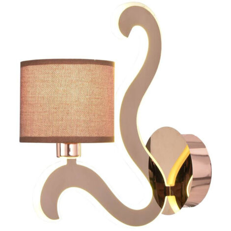 Applique Candellux Ambrosia cuivre tissu LED 2xE14 IP20 (1/3)