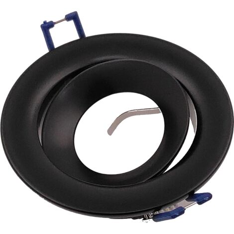 Spot encastré rond noir GU10 Claro ID-1011 IdeaLED (1/3)