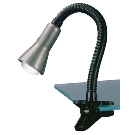 Lampe de Bureau Flexo Aluminium 1xE14 Avec Clip Trio Lighting