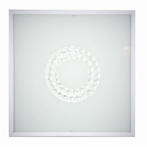 Plafonnier LED Candellux LUX 29cm 16W 6500K blanc (1/2)