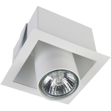 Spot encastré LED Nowodvorski Downlight carré blanc GU10 (1/2)