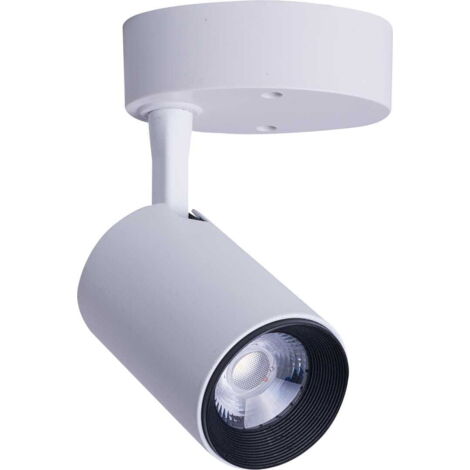 Spot LED plafond Nowodvorski IRIS blanc alu 7W 3000K (1/3)
