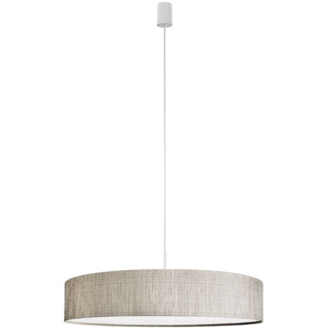 Suspension Nowodvorski Turda grise tissu Ø65 3xE27 LED (1/2)
