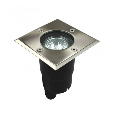 Spot sol carré 10,4cm GU10 inox IP67 SU-MA Pabla 4725B (1/4)