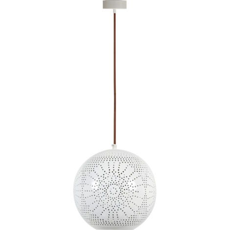 Suspension Candellux Bene blanche métal Ø25cm 1xE27 (1/2)