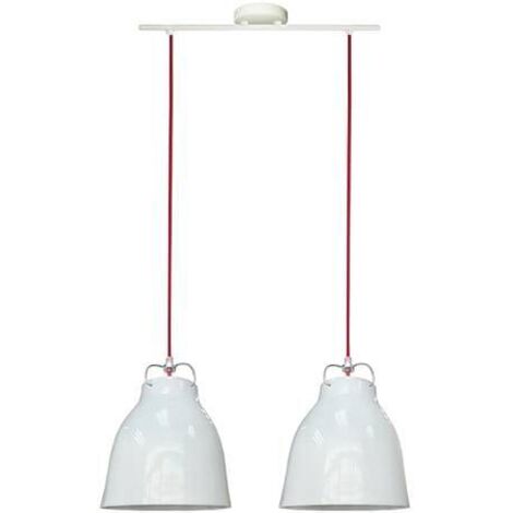 Suspension Candellux Pensilvania blanche 2xE27 110cm (1/2)