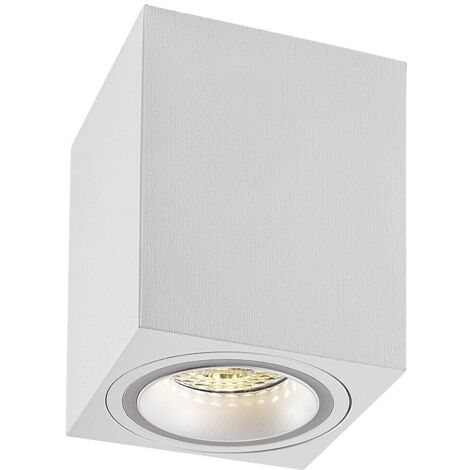 Spot plafond moderne blanc carré GU10 25W Kobald Rabalux (1/5)