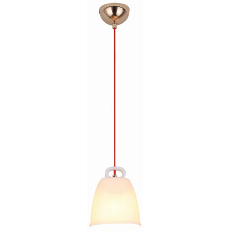 Suspension Candellux Sewilla céramique blanc cuivre E27 (1/2)