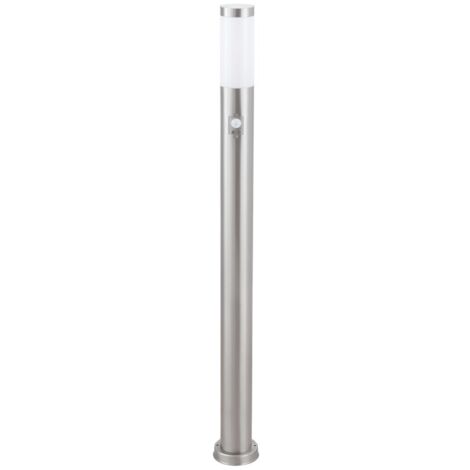 Borne jardin moderne détecteur E27 inox Rabalux 8268 (1/4)