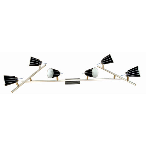 Suspension Candellux Senso métal satiné/noir 6xG9 IP20 (1/2)