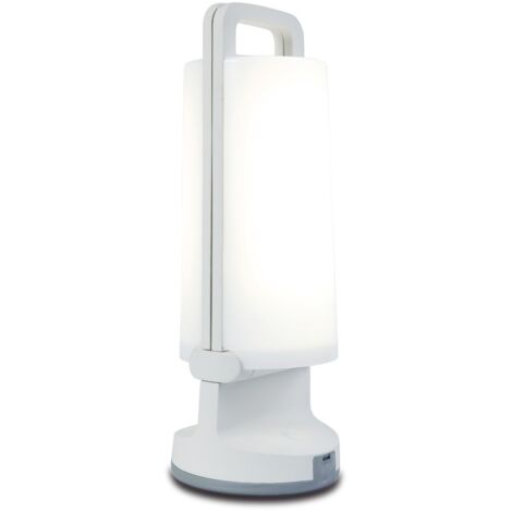 Lampe solaire nomade LED 1W IP54 blanche Lutec Dragonfly