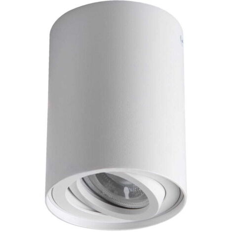Spot tube BORD rond blanc GU10 Kanlux 10W réglable