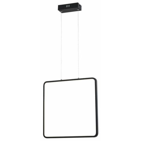 Suspension carrée noire Anaya LED 24W Reality 40cm (1/2)