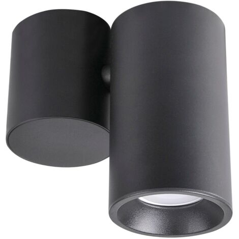 Spot plafond saillie orientable 1xGU10 noir Polux Hobro (1/3)