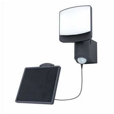 Applique murale solaire LED 7W détecteur gris Lutec (1/3)