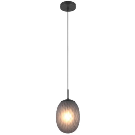 SUSPENSION, FACETTE, EXCL.1XE27, HAUTEUR: 150CM, DIAM: 18CM, TRIO (1/3)
