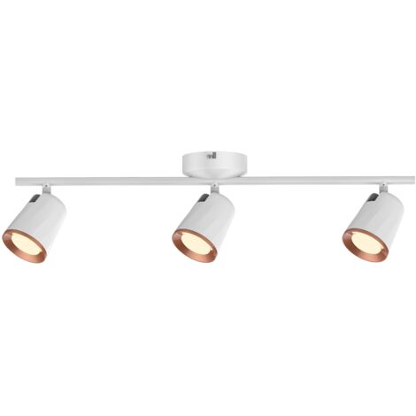 Rampe métal 3 spots LED 18W blanche Solange Rabalux (1/3)