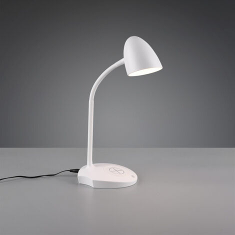 Lampe De Bureau Led Tactile Gradateur Charge Blanc Trio Lighting (1/5)