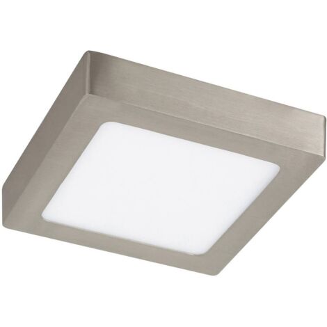 Plafonnier encastré LED 12W chrome carré 17cm Rabalux (1/5)