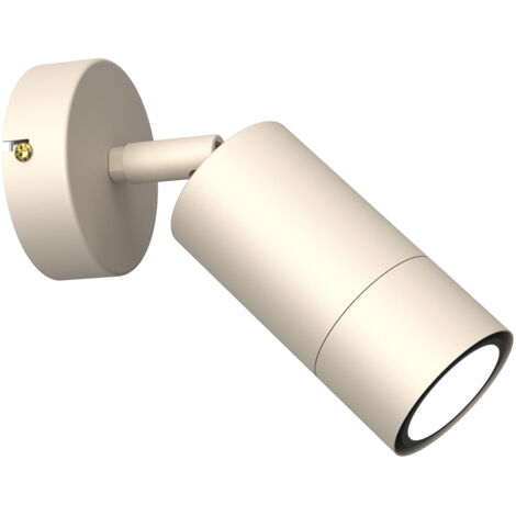Spot mural/plafond orientable crème GU10 8W Luminex