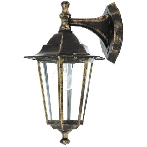 paroi extérieure lampe lumière verre métallique Velence antikgold Ø21cm L: 23cm H: 32cm IP43 (1/3)