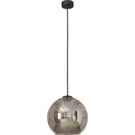 Suspension Nowodvorski Polaris verre fumé noir chromé Ø25 (1/2)