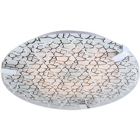 Plafonnier LED Candellux Fiera 31cm 9W 4000K chrome/noir (1/2)