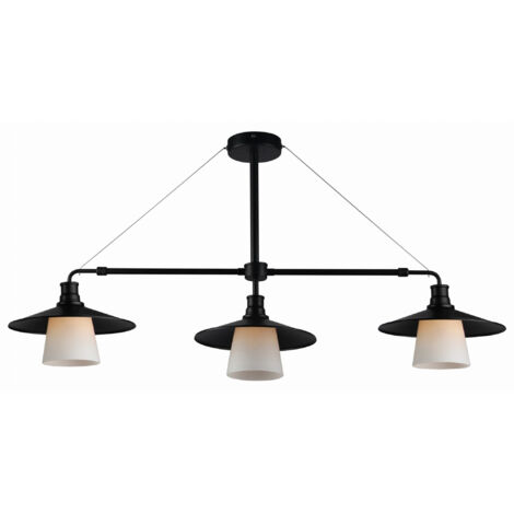 Suspension Candellux Loft noire 3xE27 métal 98cm IP20 (1/2)