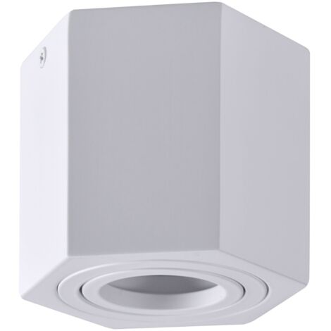 Spot plafond saillie blanc 1xGU10 Hexagon Polux 313171 (1/5)