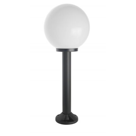 Lampadaire jardin 80cm globe 30cm E27 noir IP43 SU-MA (1/3)