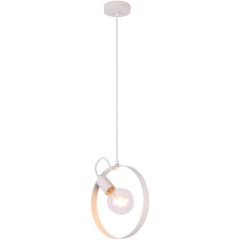 Suspension métal Candellux NEXO blanche E27 100 cm (1/2)