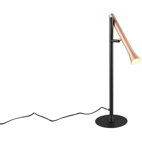 Lampe de table FIATO Trio noir/brun LED 3W CCT tactile (1/5)
