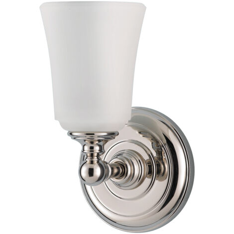 Applique 1xG9 IP44 chrome poli verre opale Huguenot Feiss (1/5)