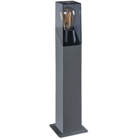 Kanlux – Lampadaire d'extérieur 500mm – LED remplaçable E27 jusqu'à 10W – Alliage aluminium – IP44 résistant aux intempéries – Graphite