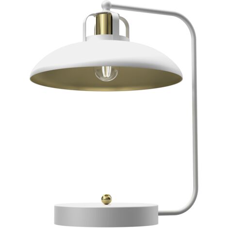Lampe de bureau FELIX BLANC/OR 1xE27