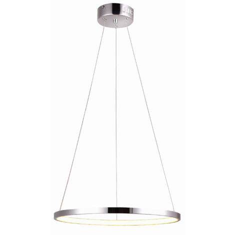 Suspension LED Candellux LUNE Ø40 chromée 4000K IP20 (1/2)