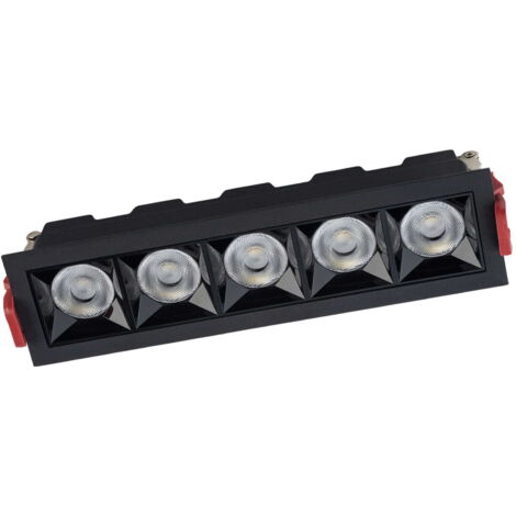Spot linéaire encastré LED 20W 3000K noir MIDI Nowodvorski (1/5)