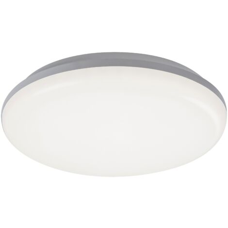 Plafonnier LED Rabalux Eric rond blanc 28cm 24W IP64 (1/3)